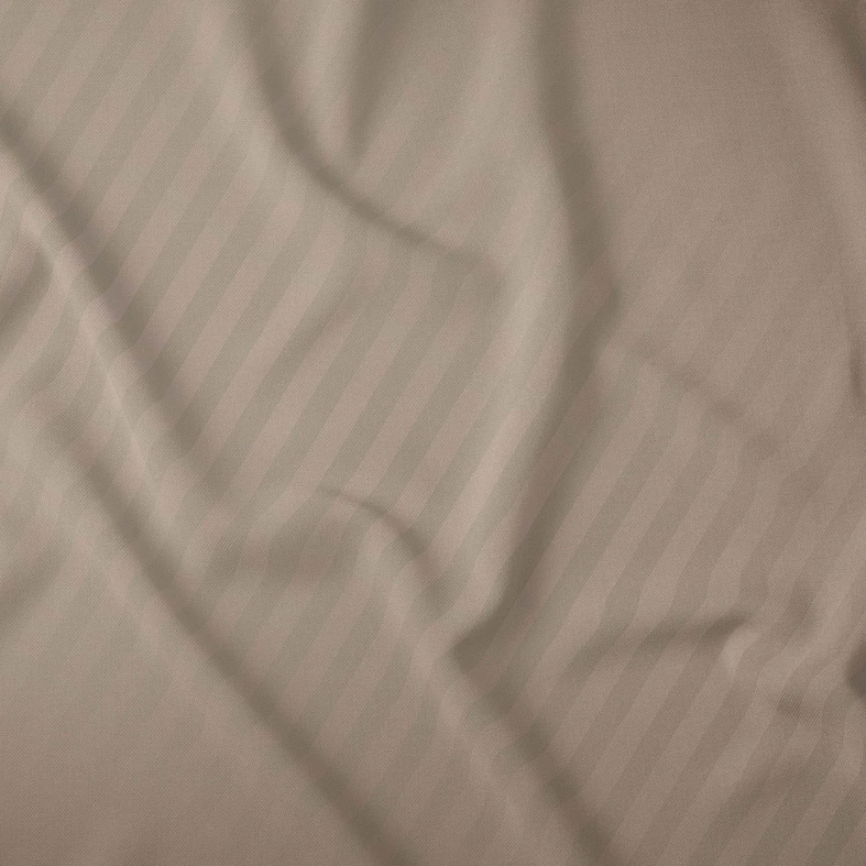 Bavlnená damašková posteľná bielizeň PURE, taupe 220x200 cm