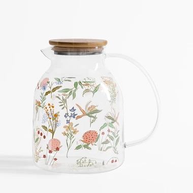 Džbán s bambusovým vekom KVETY 1,6 l