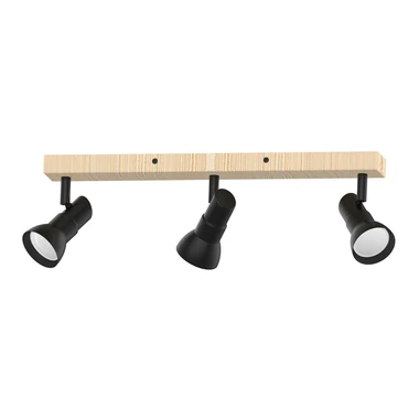 Bodové svietidlo čierne TRIEST, 2xGU10