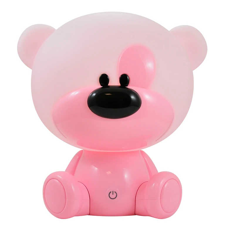 Detská nočná lampa ružová LED MACKO BIBI