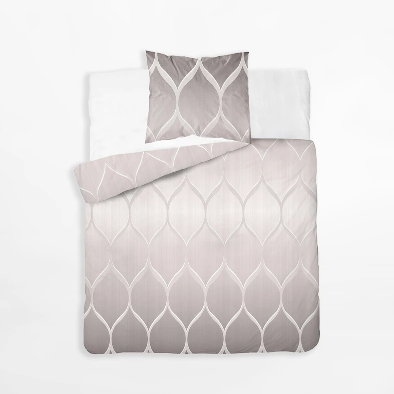 Beżowa pościel bawełniana pojedyncza