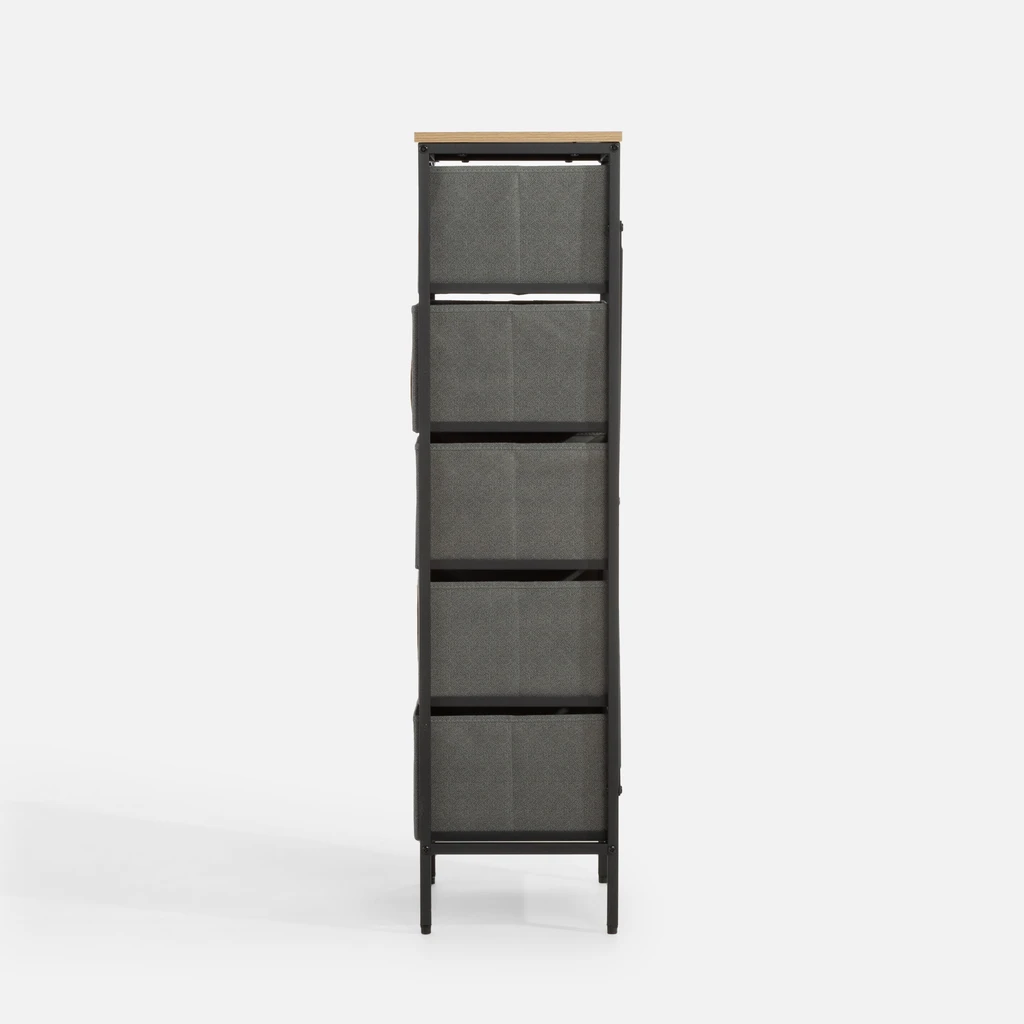 Vysoká komoda z textilu LENISSO