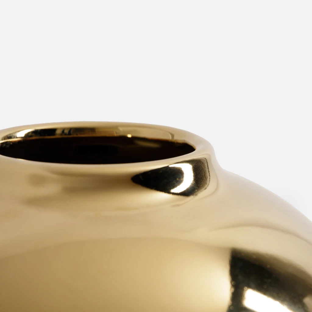 Moderná váza zlatá 25 cm