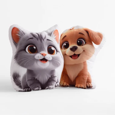 Plyšový vankúš MAČKA 40x40 cm