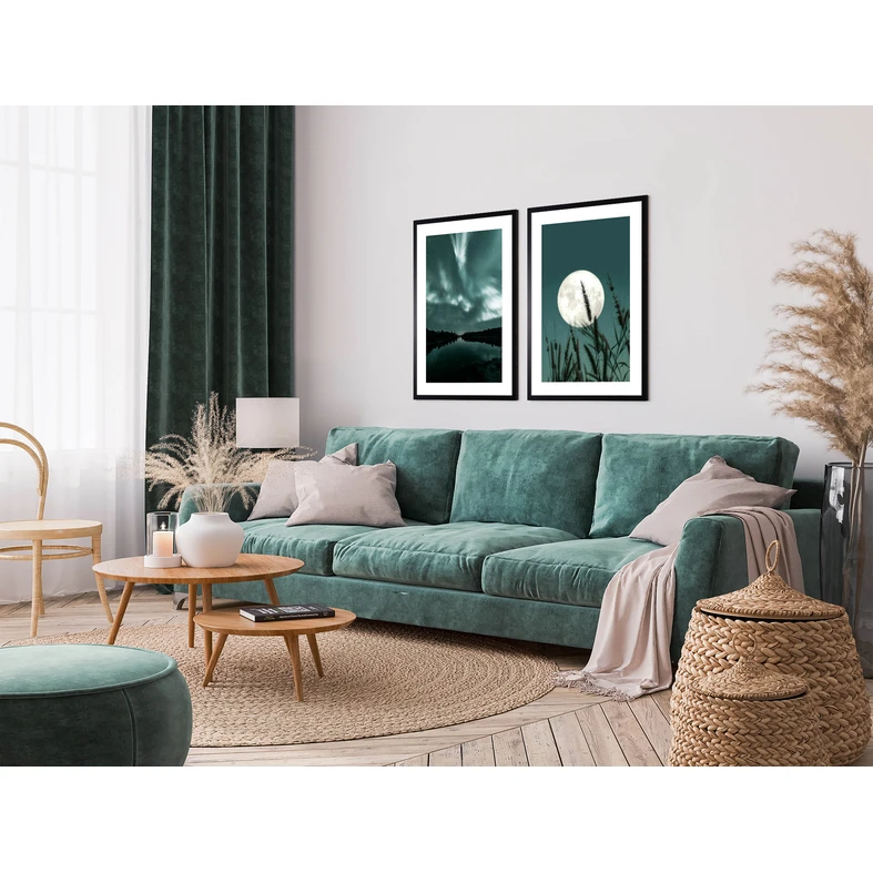 Obraz nočná obloha GREEN SKY I 53 x 73 cm