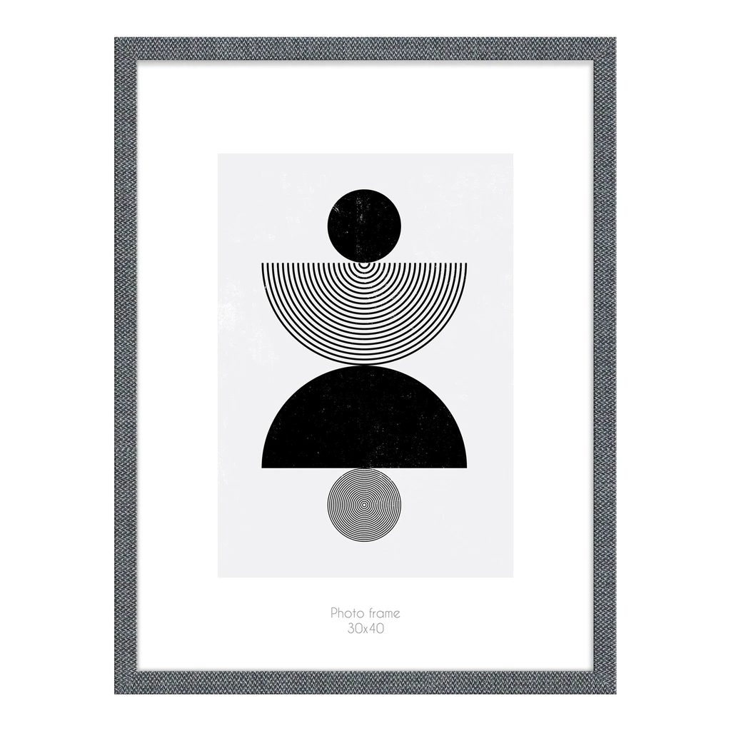 Rámik na fotografiu 30 x 40 sivý KYOTO