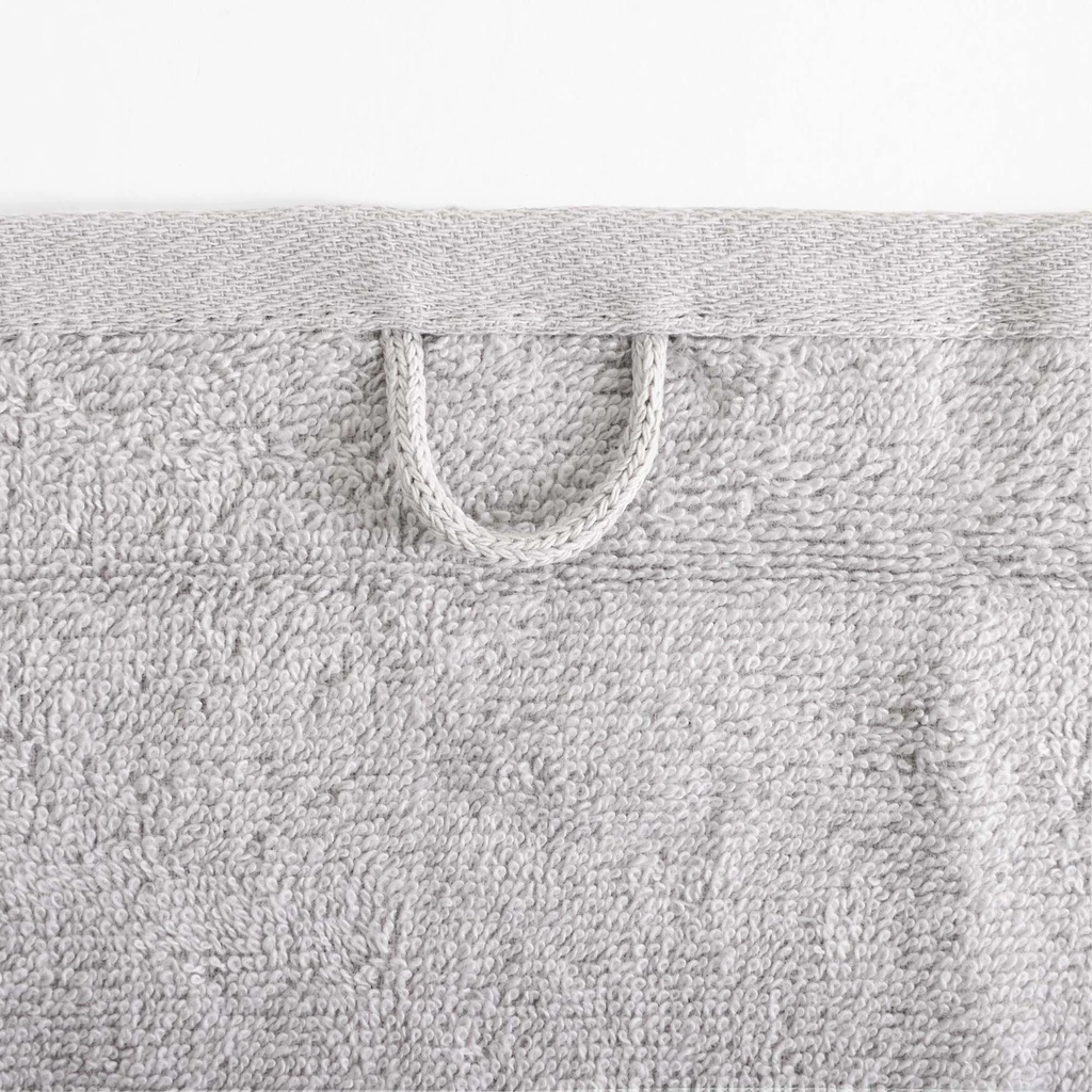 Súprava 2 uterákov strieborná/oceľová BLINK