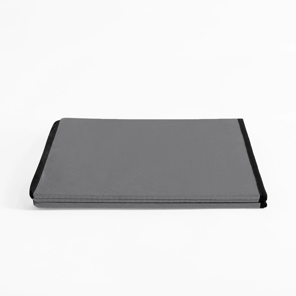 Skladací puf sivý 38x37,5 cm