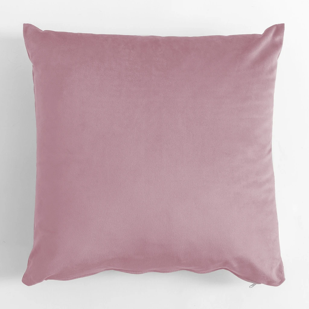 Dekoračný velúrový vankúš ružový VELVIO 45x45 cm