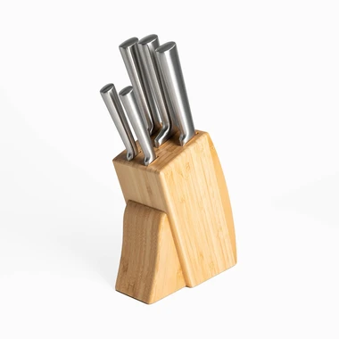 Súprava 5 nožov v drevenom bloku BREMA 6-dielna