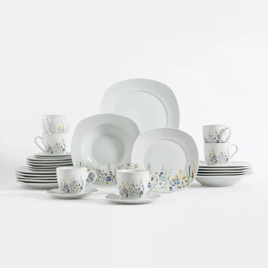 Jedálenská a kávová súprava MEADOW, 30 kusov