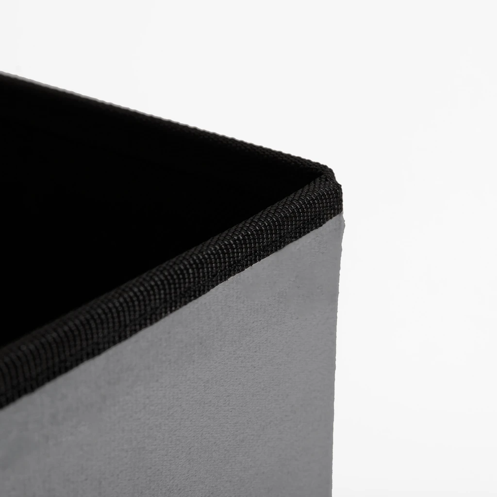 Skladací puf sivý 38x37,5 cm