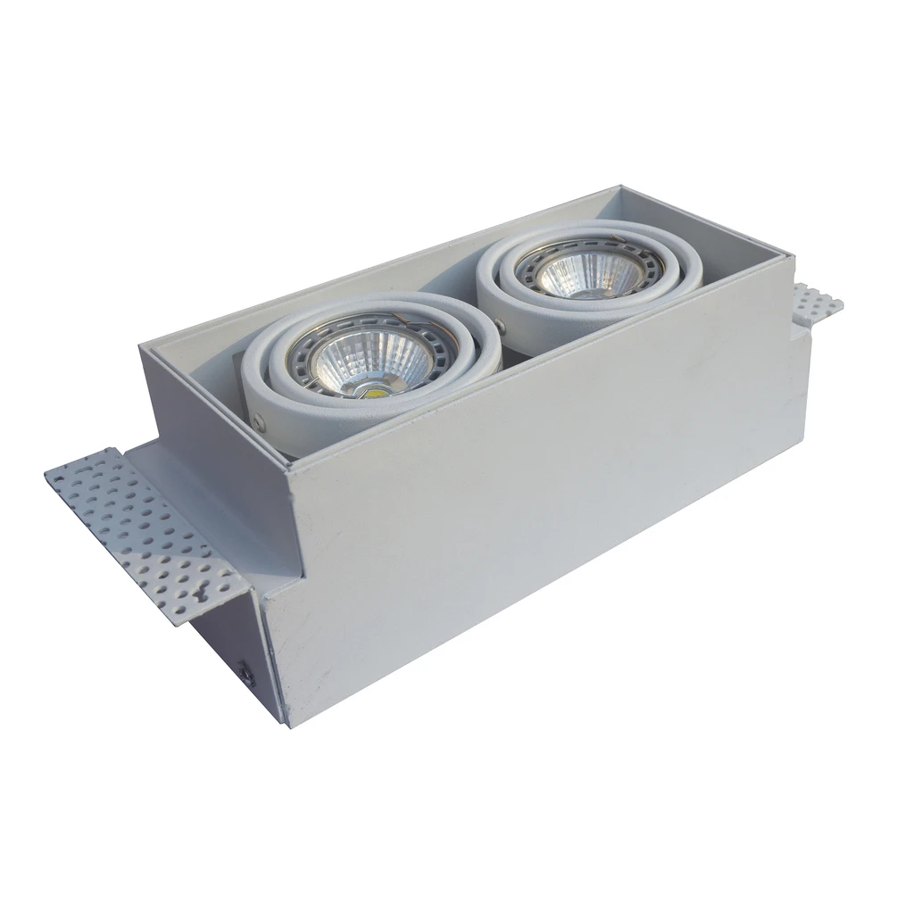 Zapustené 2-bodové svietidlo biele ONEON DL - dĺžka 50 cm