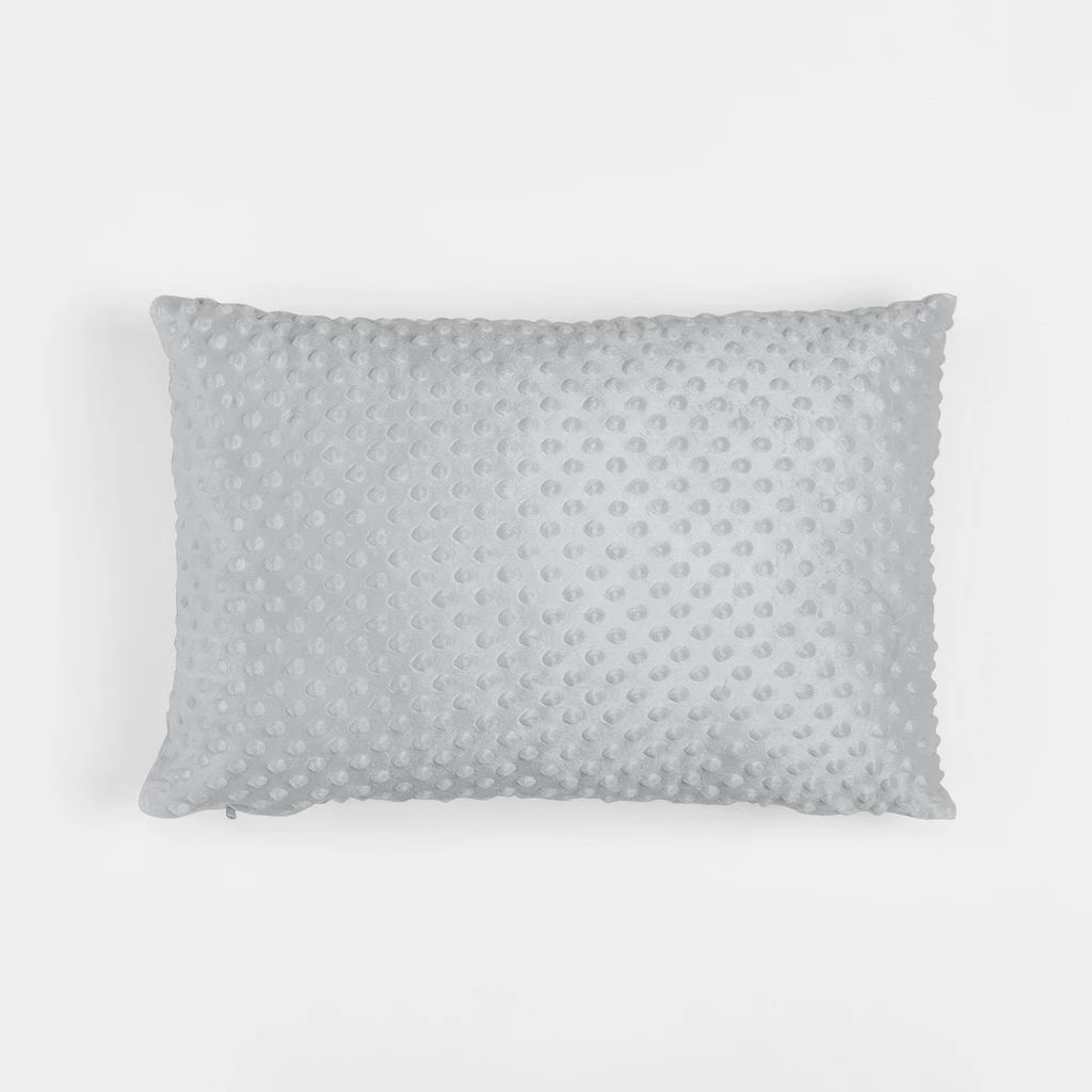 Vankúš minky sivý MILA 40 x 60 cm