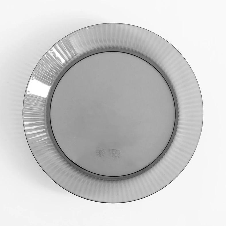 Talerz plastikowy szary 23 cm