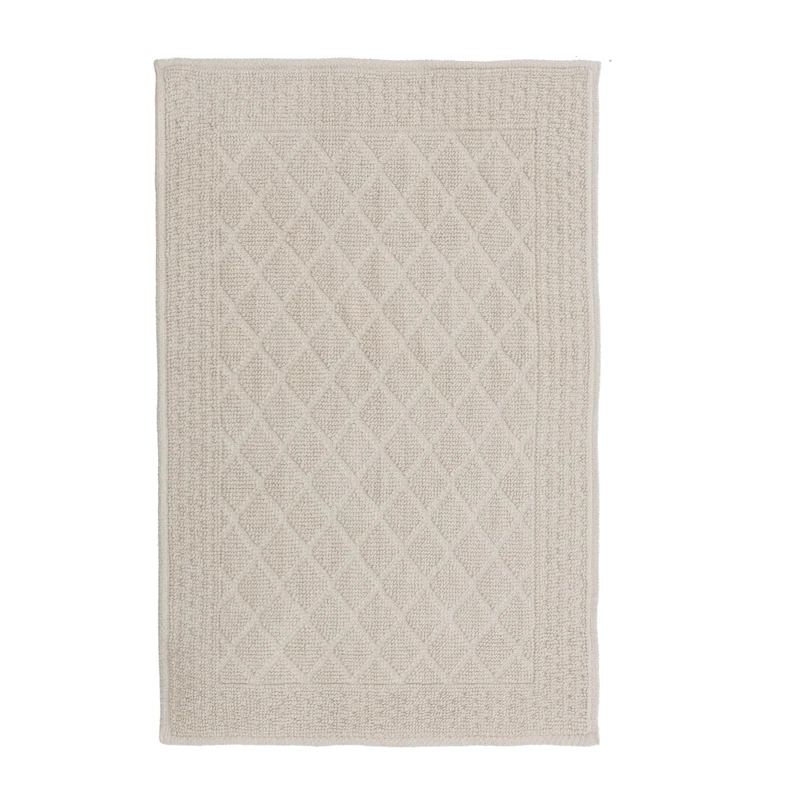 Geometrický koberec OSLO v kosoštvorcoch, krémový 50x80 cm