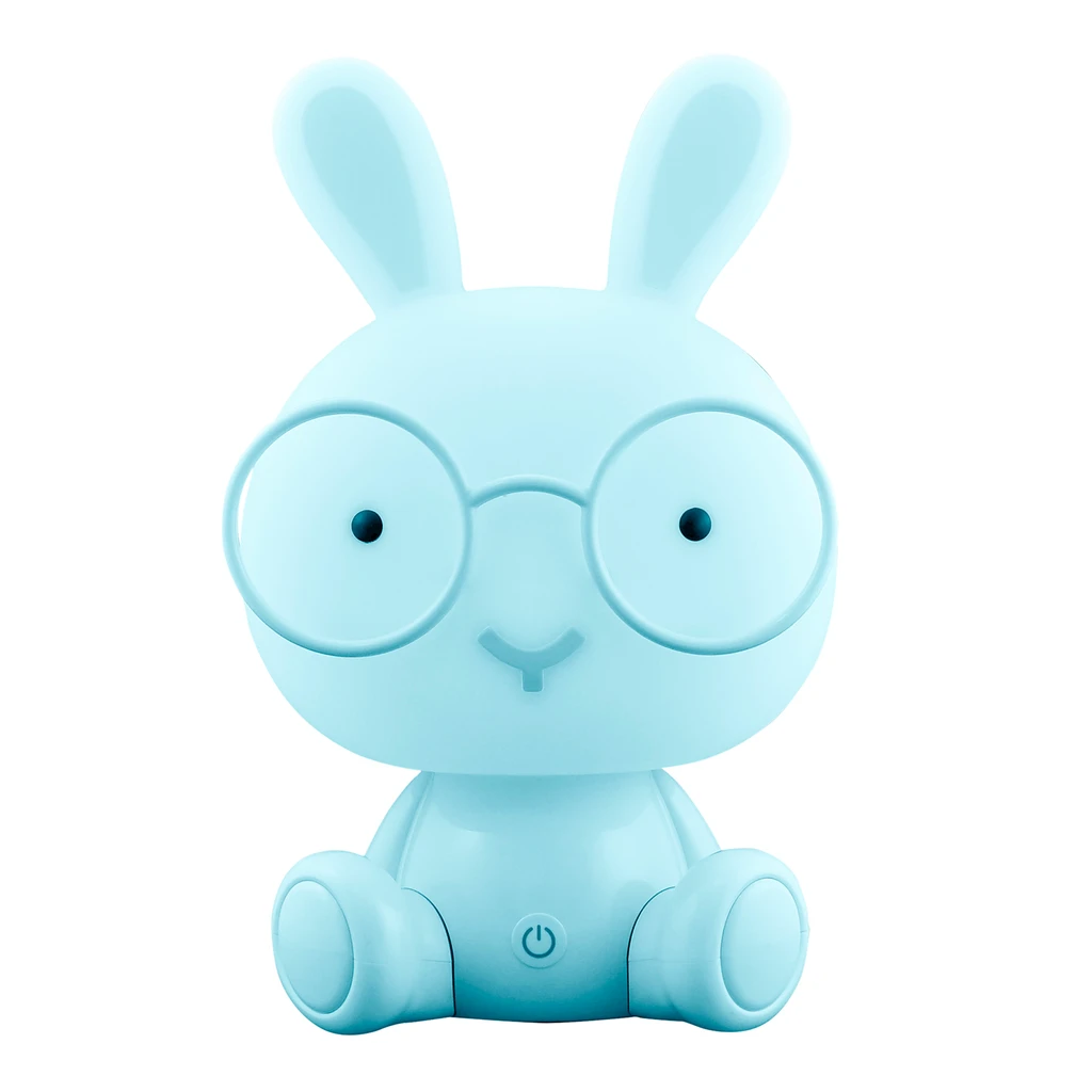 Nočná lampa modrá LED KRÁLIK