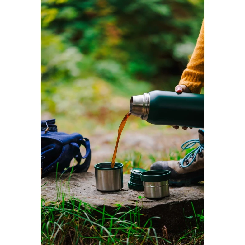 Termoska s 2 hrnčekmi zelená FUORI 1 l