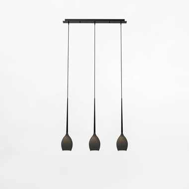 Závesné svietidlo čierne 3xE14 FIORE III