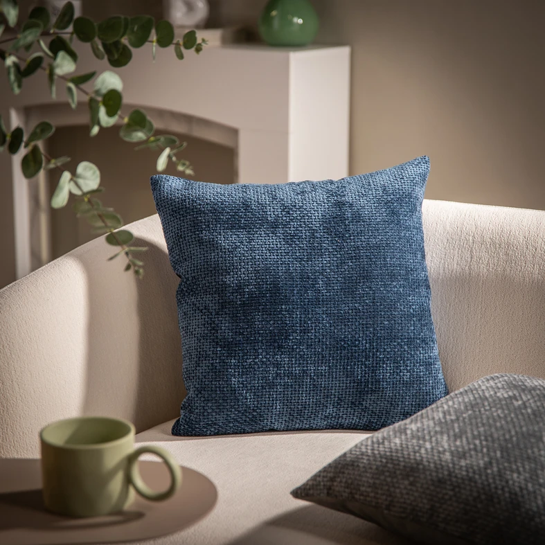 Dekoračná obliečka na vankúš tmavomodrá CARMON 45x45 cm