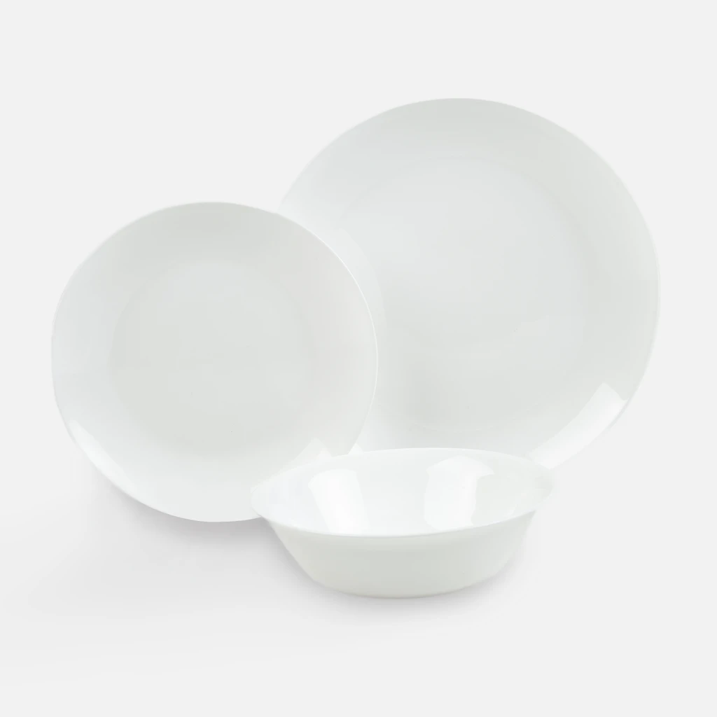 Talerz deserowy biały ZURIA 21,6 cm - zestaw z kolekcji ZURIA.