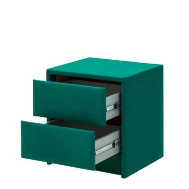 Čalúnený nočný stolík MANSION zelený