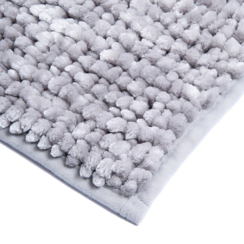 Kúpeľňový koberček CHENILLE, svetlosivý 40x60 cm
