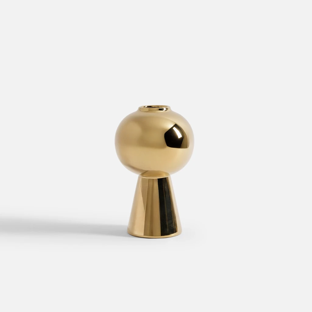 Moderná váza zlatá 25 cm