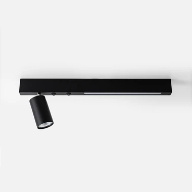 Stropné svietidlo LED 2 tienidlá čierne MANNARI