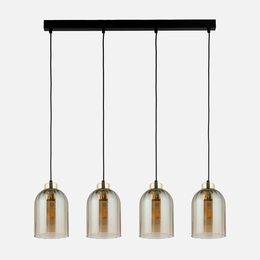 Lampa wisząca z 4 kloszami