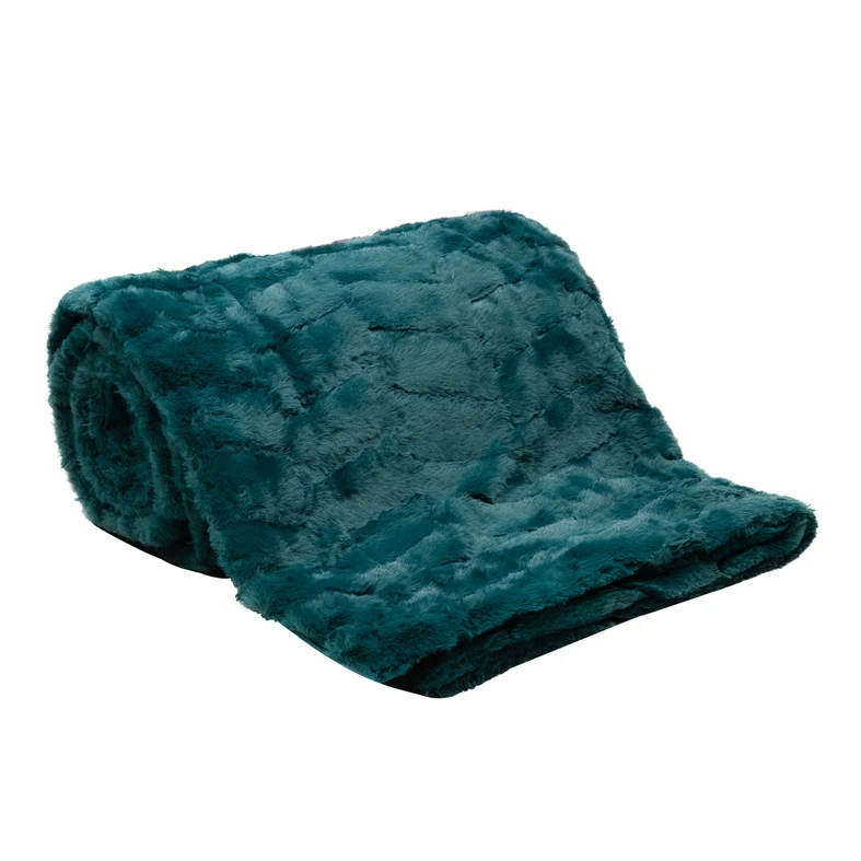 Deka vlnená smaragd MAISON 150x200 cm