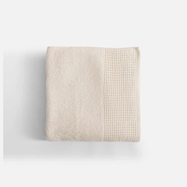Bavlnený uterák v krémovej farbe ZEN 70x140 cm
