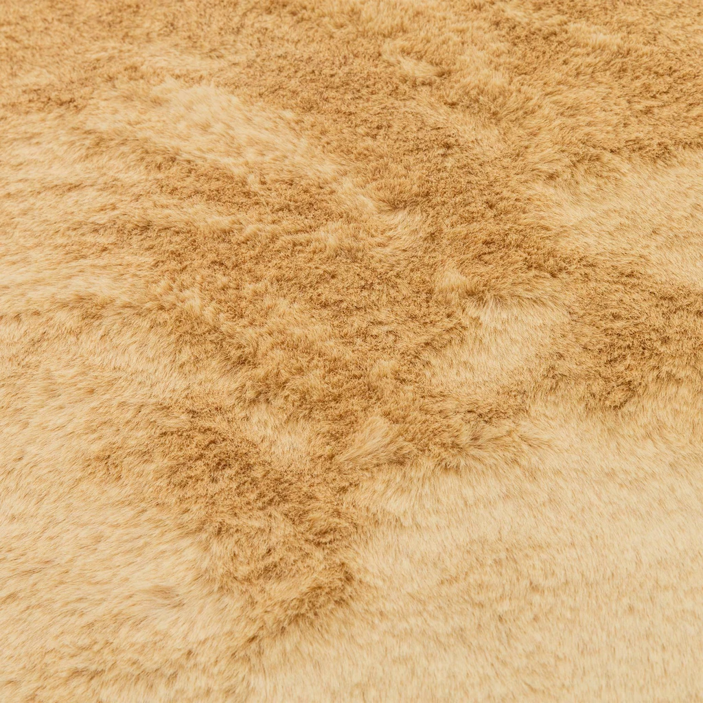 Malý koberec žltý v tvare kvetu NEBBIA 60x60 cm