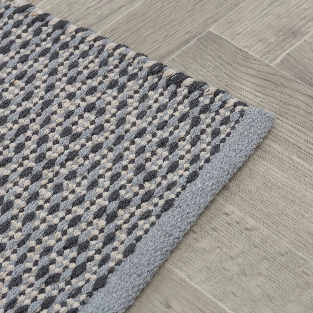 OREBO sivý koberec do predsiene 80x150 cm