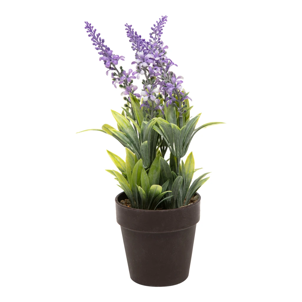 Umelý kvet v črepníku LEVANDUĽA 24 cm