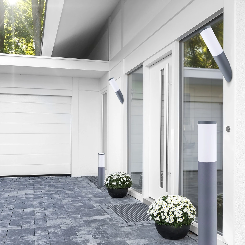 Vonkajšie stojacie svietidlo sivé OSLO 100 cm