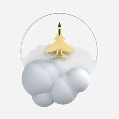 Zlaté stropné LED svietidlo FOCUS lietadlo s diaľkovým ovládaním