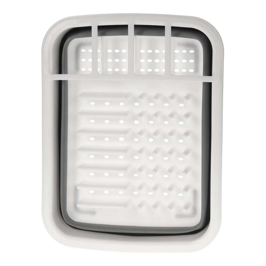 Odkvapkávač na riad skladací sivý