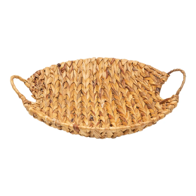 Dekoračný pletený kôš s rúčkami