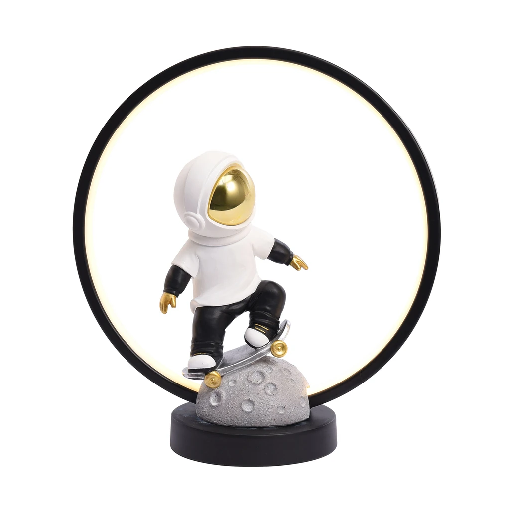 SKATER ASTRONAUTA LED - ozdobna lampka stołowa do pokoju młodzieżowego.