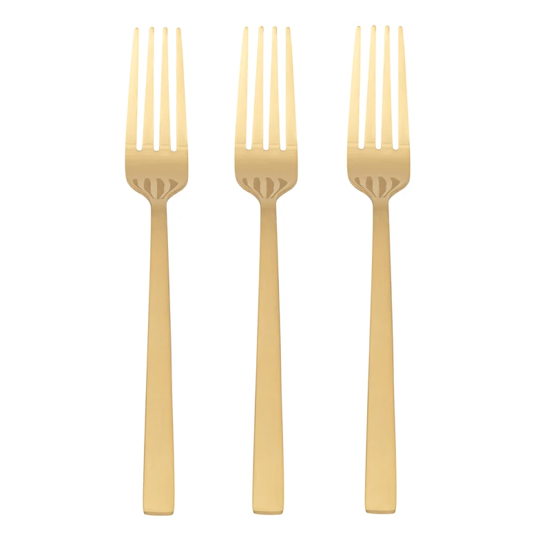 Vidlička zlatá PIANO GOLD, sada 3 ks.