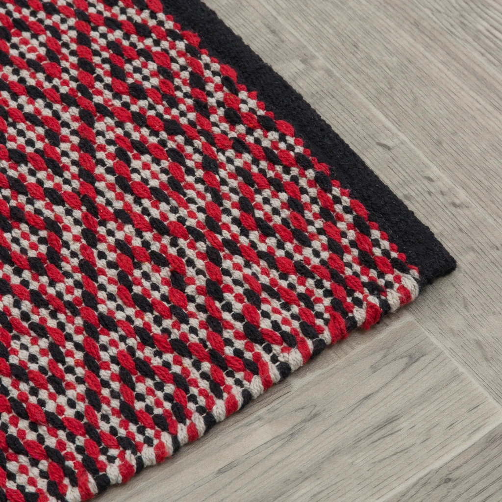 OREBO červený koberec do predsiene 80x150 cm