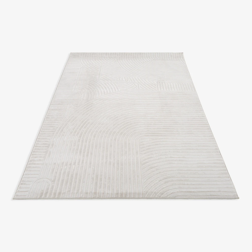 Dywan geometryczny kremowy MODICA 120x170 cm.