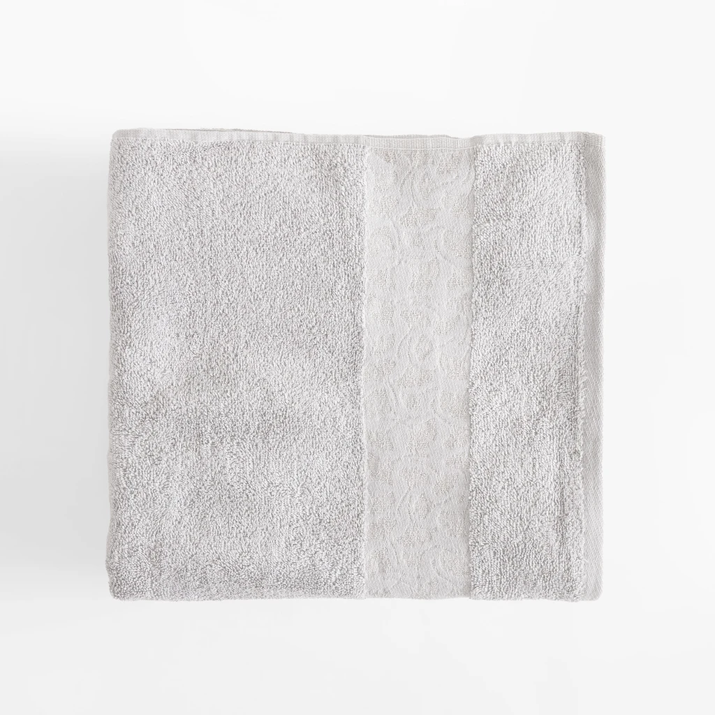 Súprava 2 uterákov strieborná/oceľová BLINK