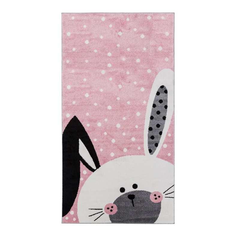 Ružový koberec, králik HAPPY 80x150 cm
