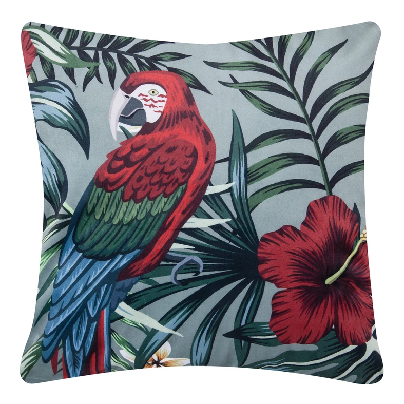 Dekoratívna obliečka na vankúš s papagájmi AMAZONIA 45x45 cm