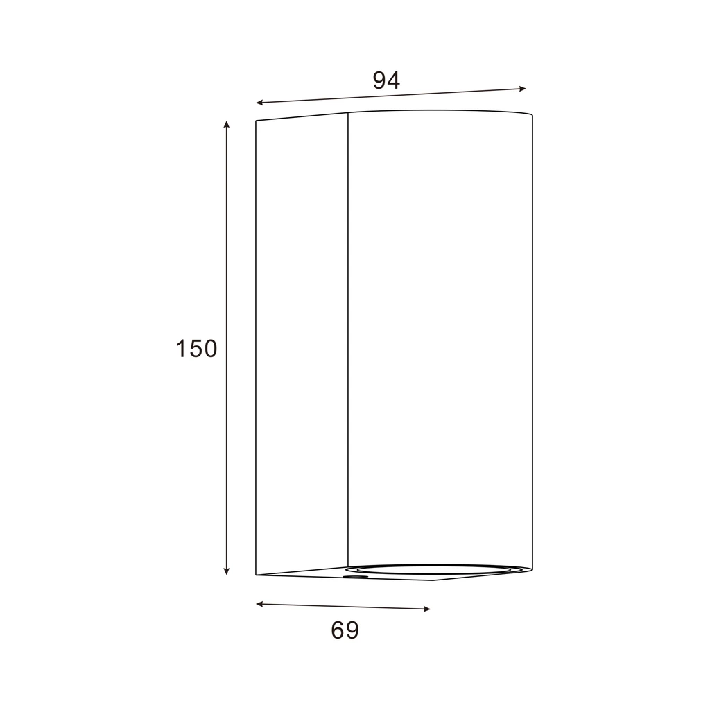 Vonkajšie nástenné svietidlo HARMÓNIA ip44 čierne
