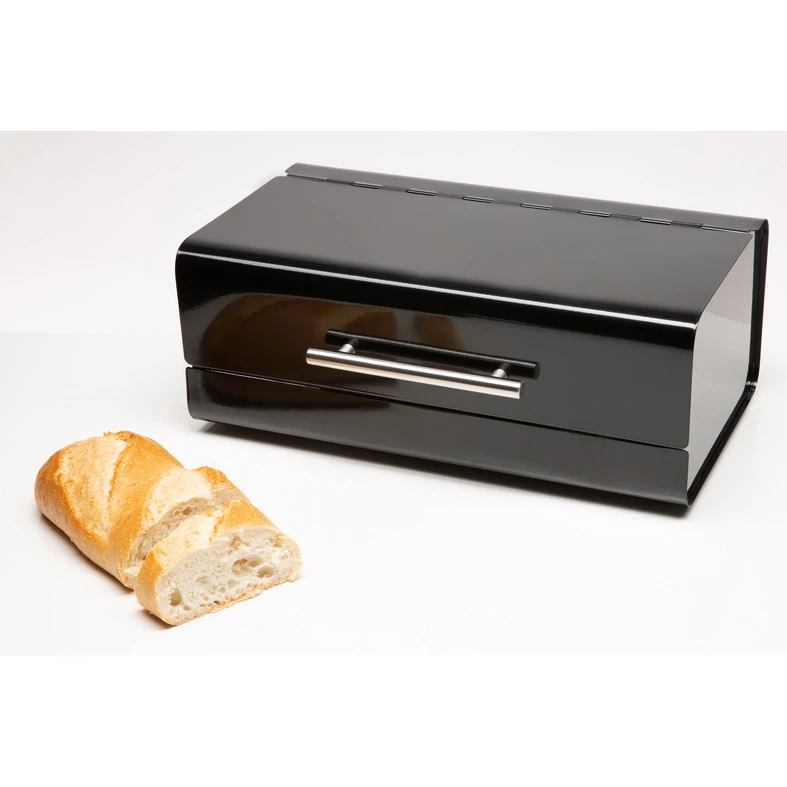 Chlebník kovový čierny 36 x 22 x 14 cm