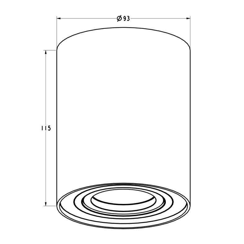 Zapustené bodové svietidlo, priemer 9,3 cm, biele RONDOC SL 1