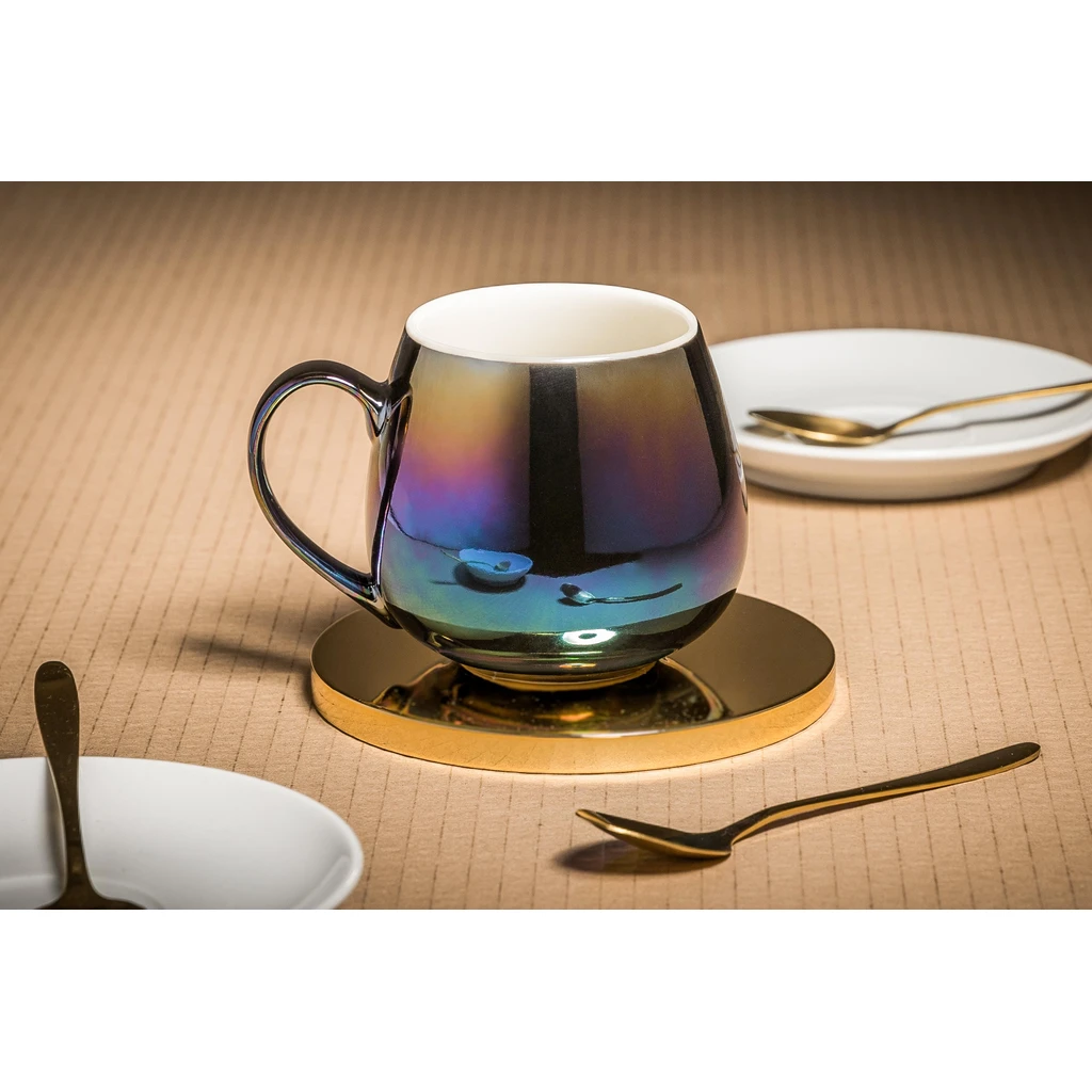 Porcelánový hrnček PEARL metalic 380 ml